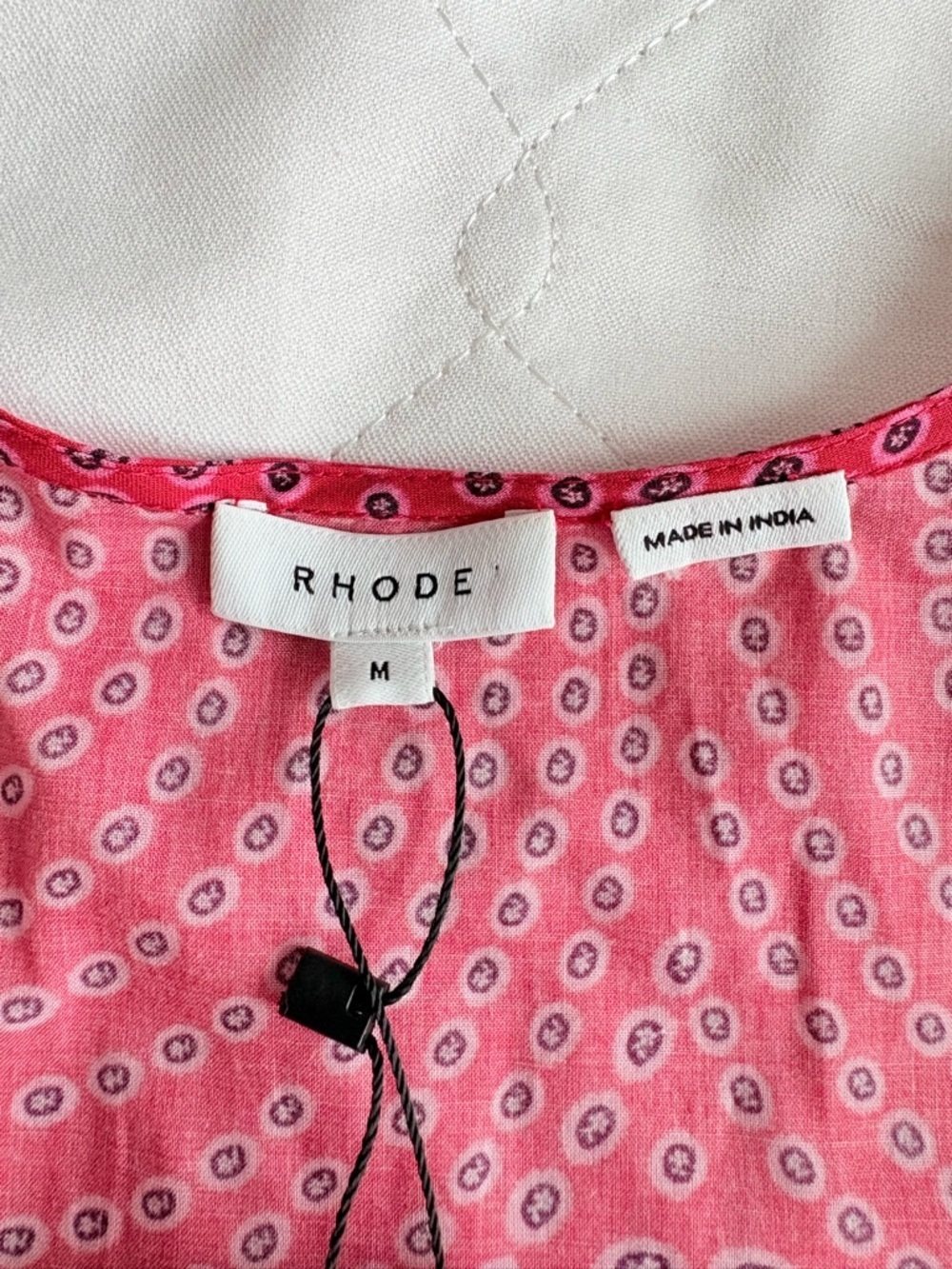 Rhode Rosie Wrap Dress in Red Trail - Picture 7 of 10